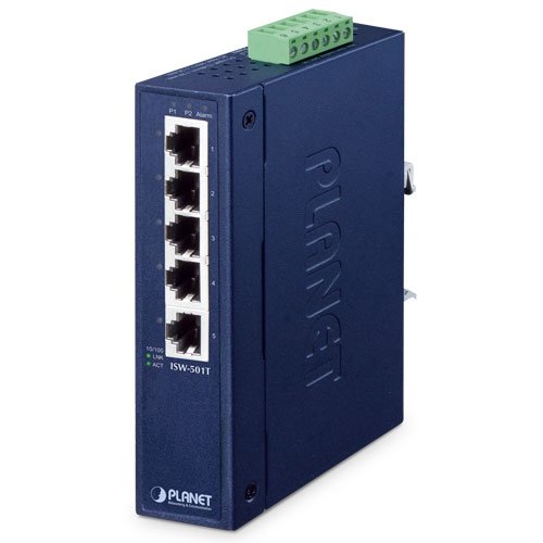 Промышленный коммутатор Fast Ethernet (5 портов 10/100TX, -40~75C)