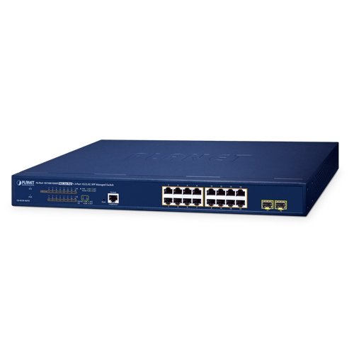 Управляемый коммутатор Ethernet (16 портов 10/100/1000T с 802.3at PoE, 2 порта 1G/2.5G SFP)